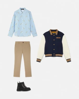 Pinstripe Pin Kids-skjorte