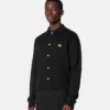 Polo-cardigan i kashmir-bomuldsstrik