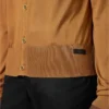 Polo-cardigan i silke-bomuldsstrik
