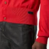 Polo-cardigan i silke-bomuldsstrik