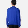 Polo-cardigan i silke-bomuldsstrik