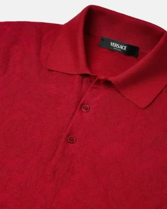 Polo i silke-bomuldsstrik