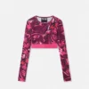 Porcelain Barocco Crop Top