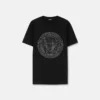 Pyntet slim fit T-shirt i bomuldsjersey