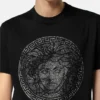 Pyntet slim fit T-shirt i bomuldsjersey