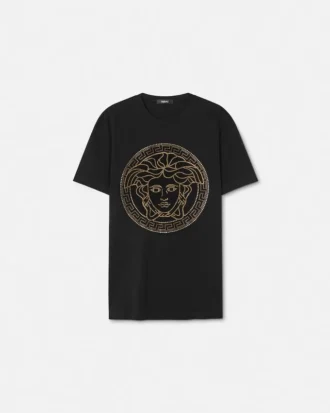 Pyntet T-shirt i bomuldsjersey