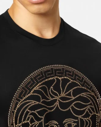 Pyntet T-shirt i bomuldsjersey