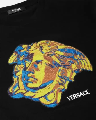Pyntet T-shirt i bomuldsjersey