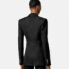 Python-jacquard blazer i uldblanding
