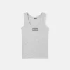 Ribbet stretch-bomulds-tanktop