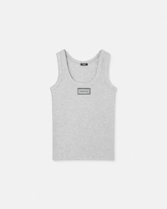 Ribbet stretch-bomulds-tanktop