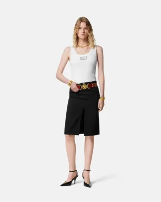 Ribbet stretch-bomulds-tanktop