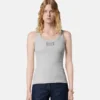 Ribbet stretch-bomulds-tanktop