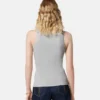 Ribbet stretch-bomulds-tanktop