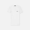 Ribbet T-shirt i bomuld