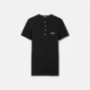 Ribbet T-shirt i bomuld