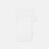 Ribbet T-shirt i bomuld
