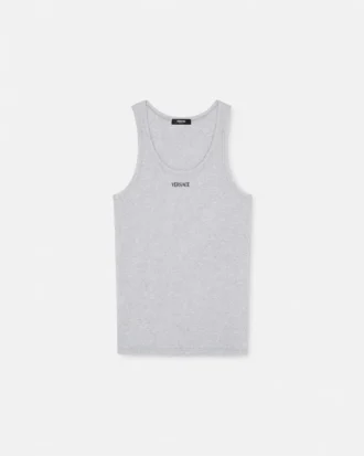 Ribbet tanktop i bomuld