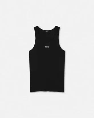 Ribbet tanktop i bomuld