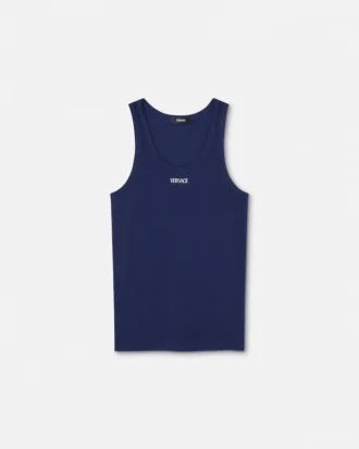 Ribbet tanktop i bomuld