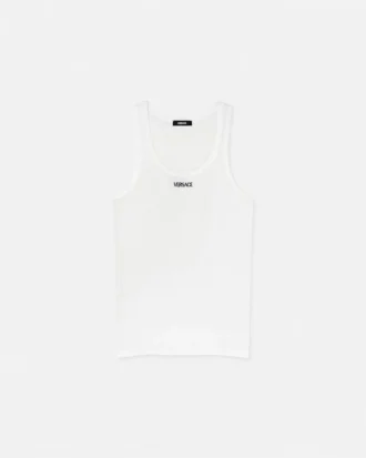 Ribbet tanktop i bomuld