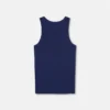Ribbet tanktop i bomuld