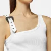 Ribbet tanktop med barokspænde