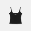 Ribbet tanktop med logo