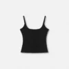 Ribbet tanktop med logo
