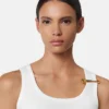 Ribbet tanktop med sikkerhedsnål
