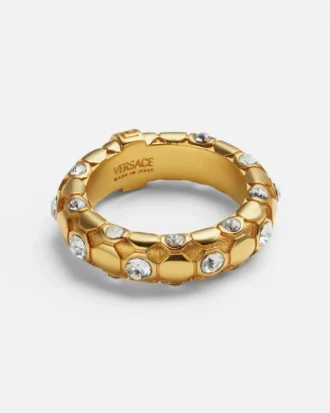Ring i krystal og metalnet