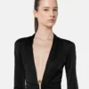 Safety Pin Fitted Mini Dress