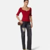 Safety Pin strikket top