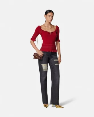 Safety Pin strikket top