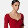 Safety Pin strikket top