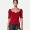 Safety Pin strikket top