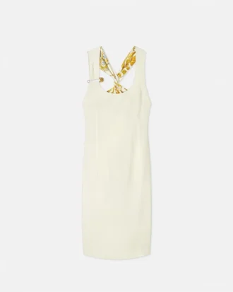 Safety Pin Twisted Shift Midi-kjole