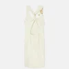 Safety Pin Twisted Shift Midi-kjole