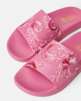 Shelly-sandaler i gummi med print
