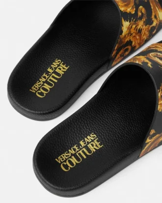 Shelly-sandaler i gummi med print