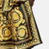 Shorts i silketwill med print