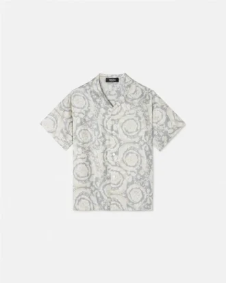 Silketwill-skjorte med print til børn