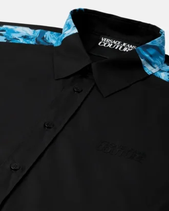 Skjorte i bomulds-poplin med print