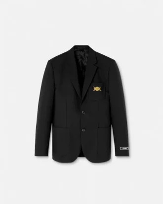 Slim fit blazer i uld
