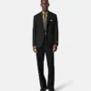 Slim fit blazer i uld