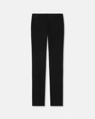 Slim fit bukser i stretch uldgabardine