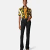 Slim fit bukser i stretch uldgabardine