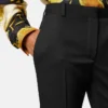Slim fit bukser i stretch uldgabardine