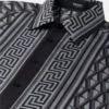 Slim fit skjorte i silketwill med print