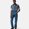 Slim fit skjorte i silketwill med print